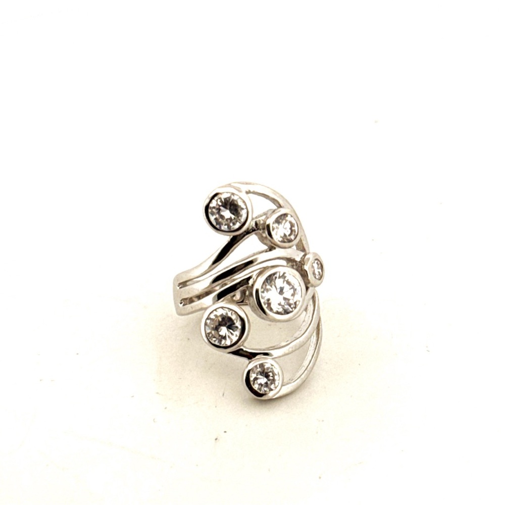 Stunning 925 Sterling Silver Constellation style silver statement ring 8.4G - Picture 12 of 16